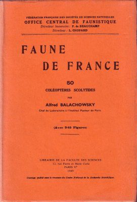 Faune de France, Volume 50: Coléoptères Scolytides