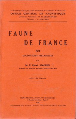 Faune de France, Volume 53: Coléoptères Psélaphides