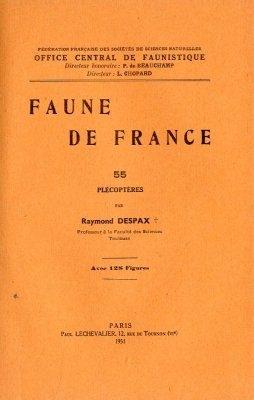 Faune de France, Volume 55: Plécoptères