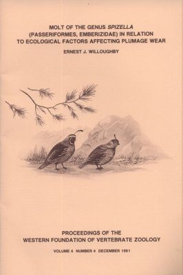 Molt of the Genus Spizella (Passeriformes, Emberizidae) in Relation to Ecological Factors Affecting Plumage Wear