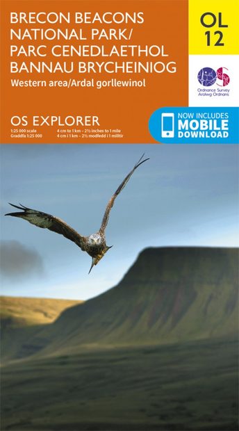 OS Explorer Map OL12: Brecon Beacons National Park (Western Area) / Parc Cenedlaethol Bannau Brycheiniog (Ardal Gorllewinol) OS Explorer Map OL12: Brecon Beacons National Park (Western Area) / Parc Cenedlaethol Bannau Brycheiniog (Ardal Gorllewinol)