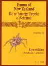 Fauna of New Zealand, No 44: Lycosidae (Arachnida: Araneae)