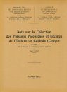 Note sur la Collection des Poissons Paléocènes et Éocènes de l'Enclave Cabinda (Congo), Recueillis par J. Bequaert au Cours de sa Mission en 1913