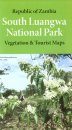 Republic of Zambia: South Luangwa National Park Map: Vegetation and Tourist Map