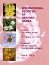 International Register of Heather Names, Volume 2: African Species and Cultivars (4-Volume Set)
