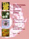 International Register of Heather Names, Volume 2: African Species and Cultivars (4-Volume Set)