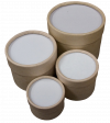 Plain Round Card Insect Boxes with Clear Plastic Bases