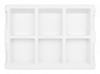 Six Pocket Rectangular Sample Specimen Tray