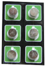 Hanna 1.5V Button Cell Batteries - Pack of 6