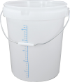 30L Bucket and Lid with Measurement Scale
