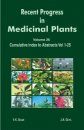 Recent Progress in Medicinal Plants, Volume 26: Cumulative Index to Abstract Vols 1-25