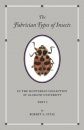 The Fabrician Types of Insects in the Hunterian Collection at Glasgow University, Volume 1