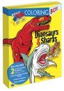 Dinosaurs and Sharks 3-D Coloring Box
