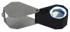 LED Triplet Loupe Hand Lens, 21mm, Magnification 10x 