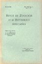 Revue de Zoologie et de Botanique Africaines, Volume 19 (3-Volume Set)