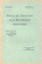 Revue de Zoologie et de Botanique Africaines, Volume 19 (3-Volume Set)
