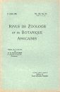 Revue de Zoologie et de Botanique Africaines, Volume 19 (3-Volume Set)