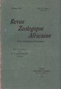 Revue de Zoologie et de Botanique Africaines, Volume 11 (4-Volume Set)