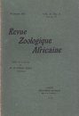 Revue de Zoologie et de Botanique Africaines, Volume 11 (4-Volume Set)