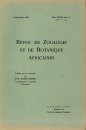 Revue de Zoologie et de Botanique Africaines, Volume 28 (4-Volume Set)