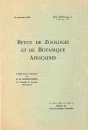 Revue de Zoologie et de Botanique Africaines, Volume 28 (4-Volume Set)