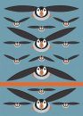 I Like Birds: Flying Puffins Spot & Jot Notebook