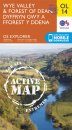 OS Explorer Map OL14: Wye Valley & Forest of Dean / Dyffryn Gŵy  a Fforest y Ddena