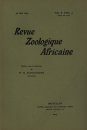 Revue Zoologique Africaine, Volume 2 (3-Volume Set)