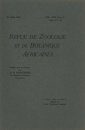 Revue de Zoologie et de Botanique Africaines, Volume 17 & Bulletin CZC Volume 6 (4-Volume Set)