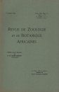Revue de Zoologie et de Botanique Africaines, Volume 21 & Bulletin CZC Volume 8 (4-Volume Set)