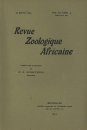 Revue de Zoologie et de Botanique Africaines, Volume 3 (3-Volume Set)