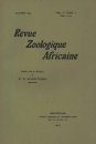 Revue de Zoologie et de Botanique Africaines, Volume 4 (2-Volume Set)