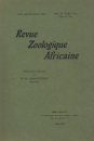 Revue de Zoologie et de Botanique Africaines, Volume 4 (2-Volume Set)
