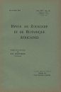 Revue de Zoologie et de Botanique Africaines, Volume 25 & Bulletin CBC Volume 2 (3-Volume Set)
