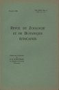Revue de Zoologie et de Botanique Africaines, Volume 26 & Bulletin CZC Volume 11 (4-Volume Set)