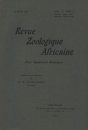 Revue de Zoologie et de Botanique Africaines, Volume 10 (3-Volume Set)