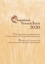 Quantum Verzeichnis 2020: Directory of European Zoos and Conservation Orientated Organisations / Verzeichnis der Europäischen Zoos, Arten-, Natur- und Tierschutzorganisationen [German]