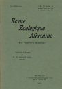 Revue de Zoologie et de Botanique Africaines, Volume 9 (3-Volume Set)