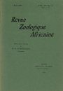 Revue de Zoologie et de Botanique Africaines, Volume 12 & Bulletin CZC Volume 1 (4-Volume Set)