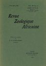 Revue de Zoologie et de Botanique Africaines, Volume 12 & Bulletin CZC Volume 1 (4-Volume Set)