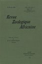 Revue de Zoologie et de Botanique Africaines, Volume 13 & Bulletin CZC Volume 2 (3-Volume Set)