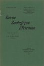 Revue de Zoologie et de Botanique Africaines, Volume 13 & Bulletin CZC Volume 2 (3-Volume Set)