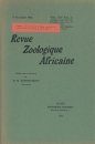 Revue de Zoologie et de Botanique Africaines, Volume 14 & Bulletin CZC Volume 3 (3-Volume Set)