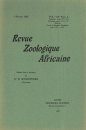 Revue de Zoologie et de Botanique Africaines, Volume 14 & Bulletin CZC Volume 3 (3-Volume Set)