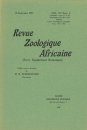 Revue de Zoologie et de Botanique Africaines, Volume 15 & Bulletin CZC Volume 4 (4-Volume Set)