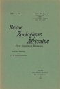 Revue de Zoologie et de Botanique Africaines, Volume 15 & Bulletin CZC Volume 4 (4-Volume Set)