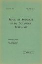 Revue de Zoologie et de Botanique Africaines, Volume 31 & Bulletin CZC Volume 15 (3-Volume Set)