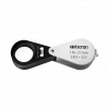 Folding Metal Loupe Magnifier with LED and UV Light 10 x 21mm