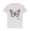 Paint Splatter Butterfly T-Shirt Grey