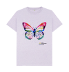 Paint splatter butterfly t-shirt light purple